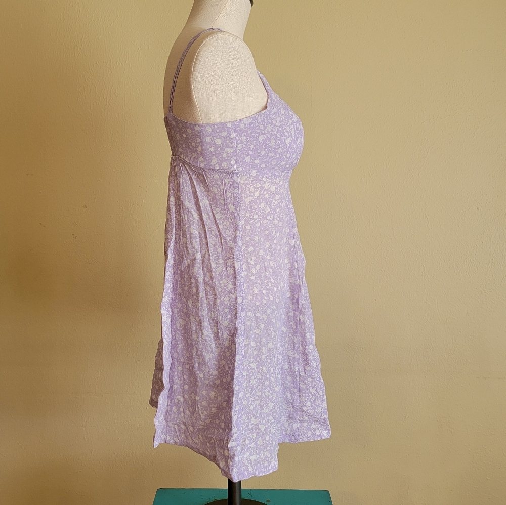 Wild Fable Lavender Floral Dress Rayon Pastel - Picture 5 of 11